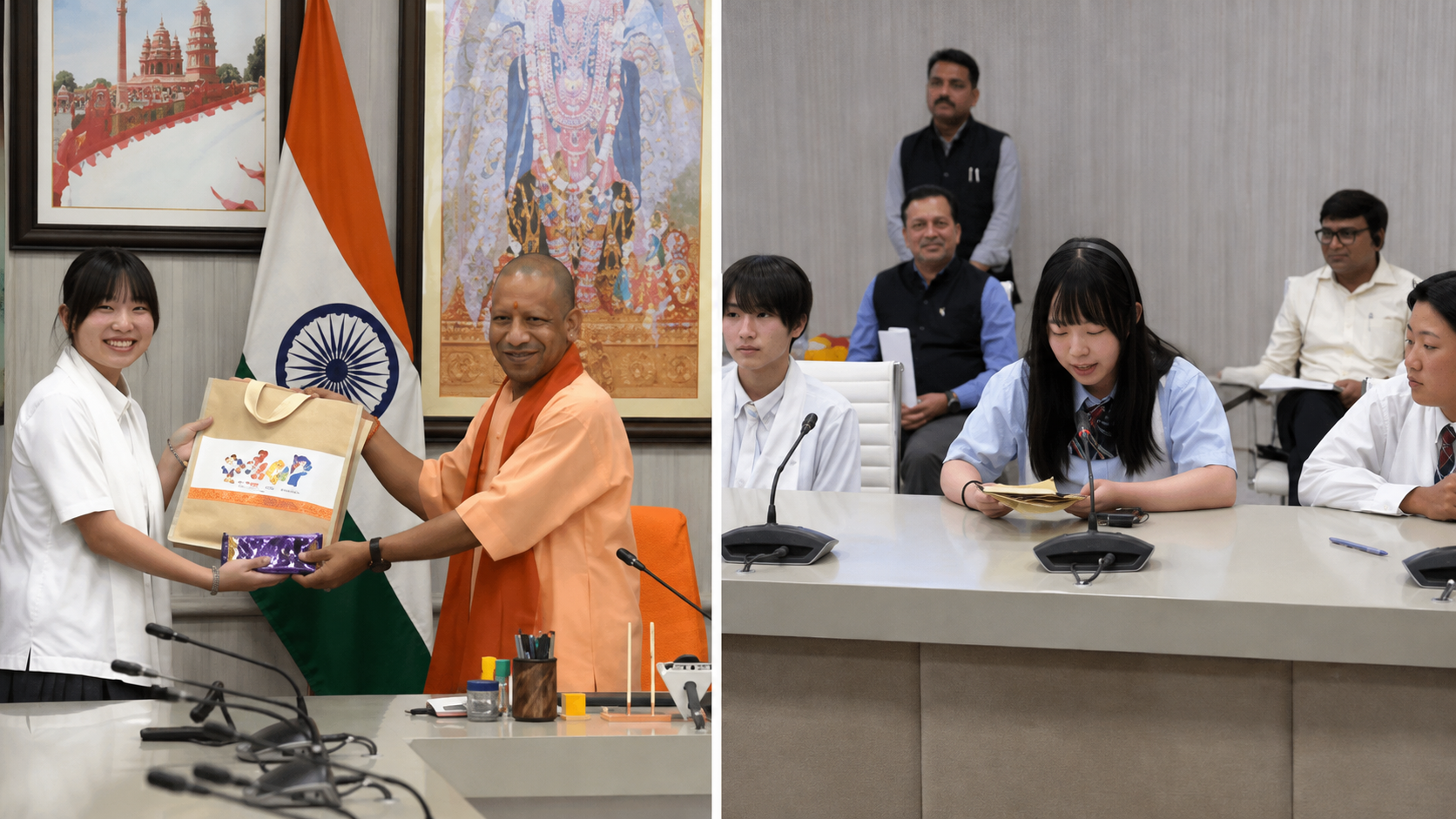 Japanese Students Delegation Visits Atal Awasiya Vidyalaya Lucknow