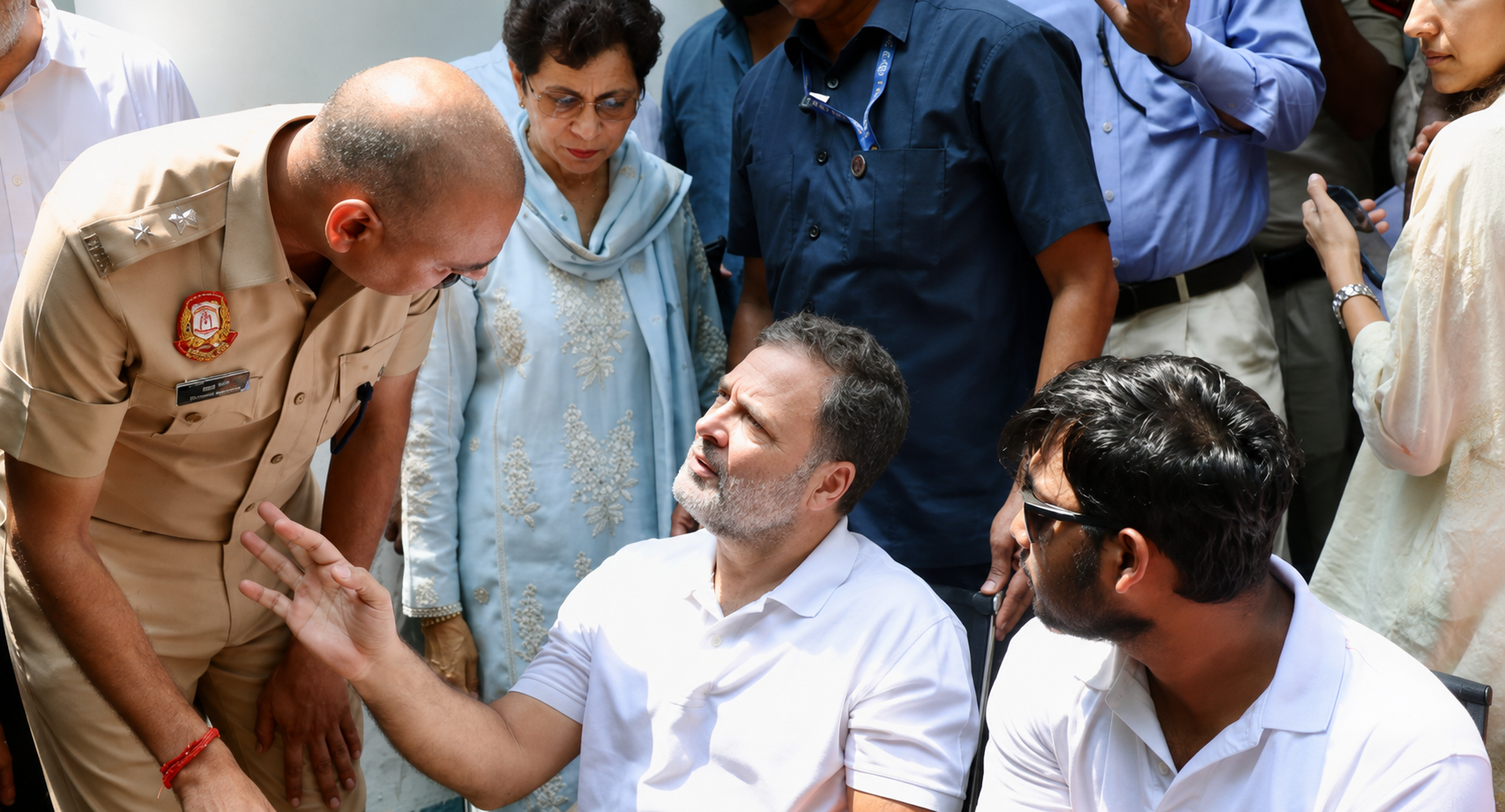 Rahul Gandhi Dharna as FIR Registered in Sahil Lochab Pellet Gun Case
