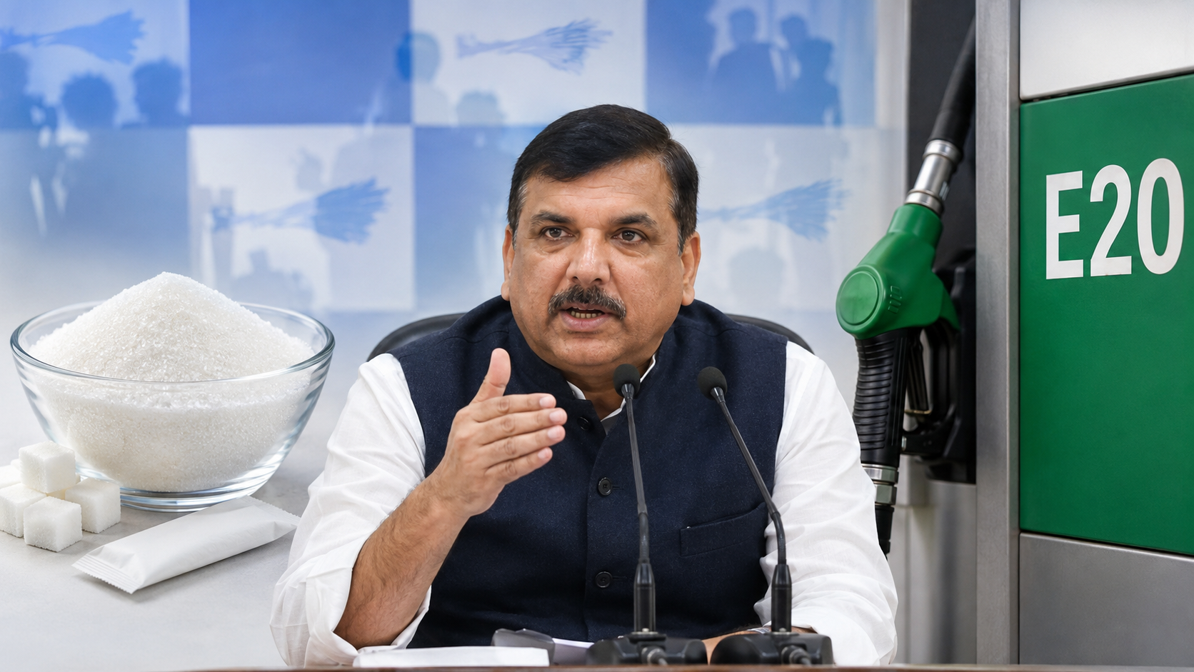 Sanjay-Singh-Hardoi-Sugar-Price-E20-Petrol-Controversy.jpg 