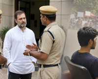 Pellet Gun Row: घायल छात्र साहिल को लेकर थाने पहुंचे राहुल गांधी, बोले- जिम्मेदारों पर हो कार्रवाई
