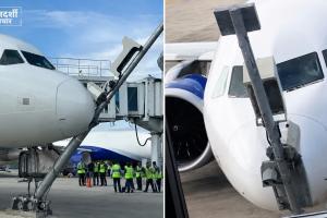 श्रीनगर एयरपोर्ट पर पार्किंग के दौरान पोल से टकराया IndiGo विमान, सभी यात्री सुरक्षित