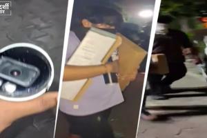चेहरा ढककर लैपटॉप-मोबाइल लेकर भागे लोग, LPU के Uni Mall में लूट का वीडियो आया सामने