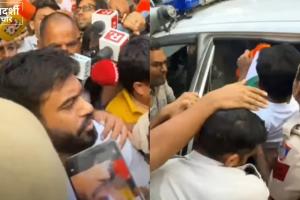 तिरंगा मार्च के लिए निकलते ही अभिजीत दिपके हिरासत में, पुलिस से हुई बहस; कनॉट प्लेस में क्या हुआ?