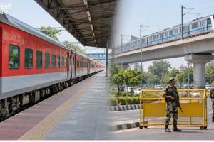 दिल्ली में 38 ट्रेनें रद्द, 57 मेट्रो स्टेशनों पर पाबंदी की तैयारी; नोएडा बॉर्डर पर BSF