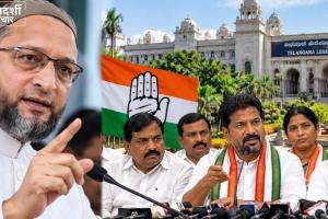 UP Election 2027: ओवैसी को कांग्रेस ने उनके ही गढ़ में घेरा! पूछा—तेलंगाना की 119 सीटों में से सिर्फ 9 पर क्यों लड़े?